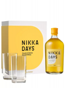 Japonski Whisky Nikka Days + 2 kozarca GB 0,7 l