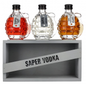 Vodka Saper vodka + GB 3 x 0,2 l