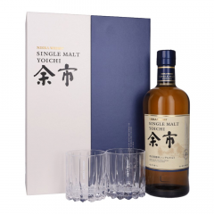 Japonski Whisky Nikka Yoichi single malt + 2 kozarca GB 0,7 l