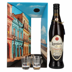 Rum Legendario Elixir 7y + 2 kozarca + GB 0,7 l