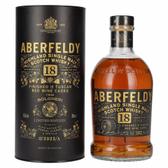 Škotski whisky Aberfeldy 18 YO Red Wine Casks BOLGHERI + GB 0,7 l