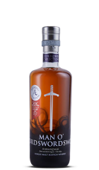Škotski whisky Man O'Swords Founder's Selection STR Burgundy Red Wine Cask Single Malt PEATED 0,7 l