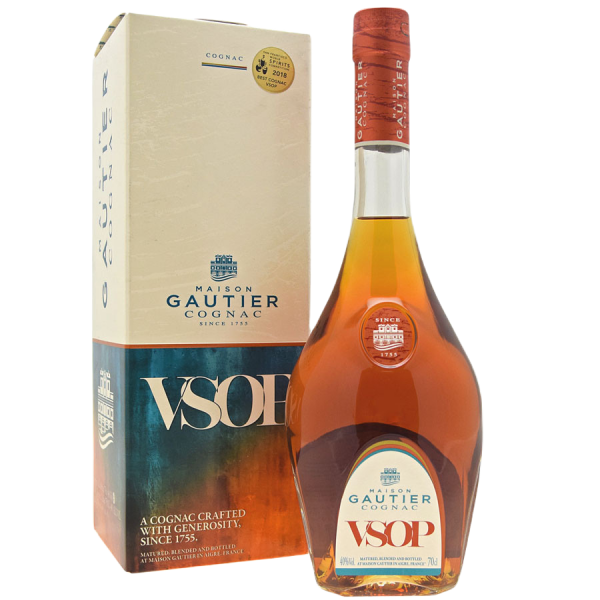 Cognac Gautier VSOP + GB 0,7 l