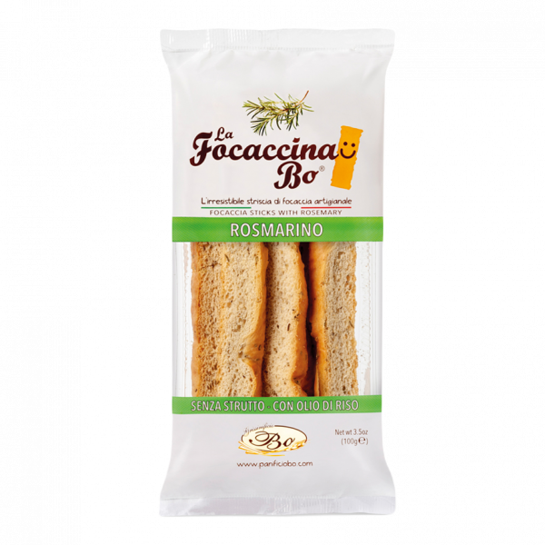 HRUSTLJAVA FOCACCIA BO ROŽMARIN Grissinificio Bo 100 g