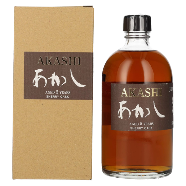 Japonski whisky Akashi 5y Single Malt Sherry cask + GB 0,5 l