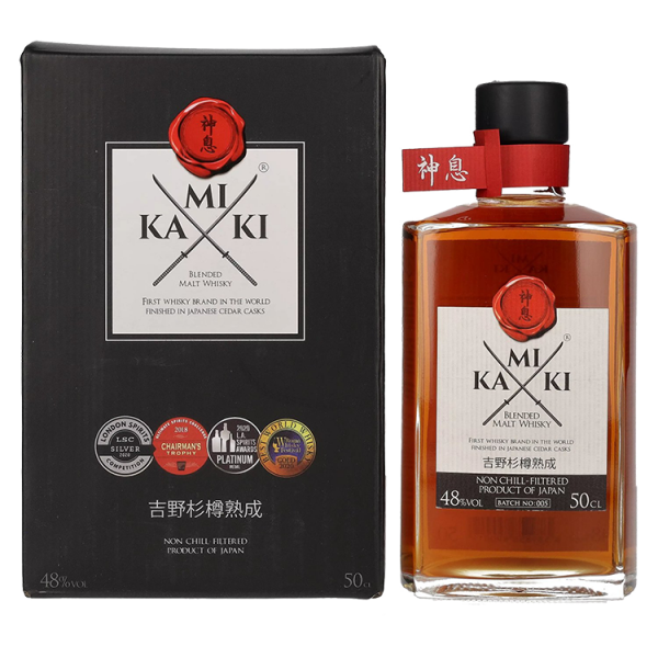 Japonski Whisky KAMIKI Blended Malt Whisky + GB 0,5 l