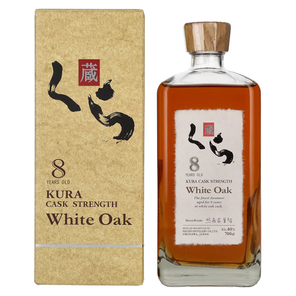 Japonski whisky Kura 8 Years Old White Oak Single Malt + GB 0,7 l