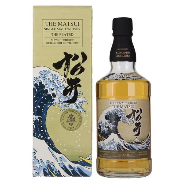 Japonski  Whisky Single malt The Peated Cask Matsui + GB 0,7 l