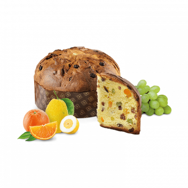 Panettone CLASSICO AD kandirana pomaranča, cedra in sultane Loison 1000 g