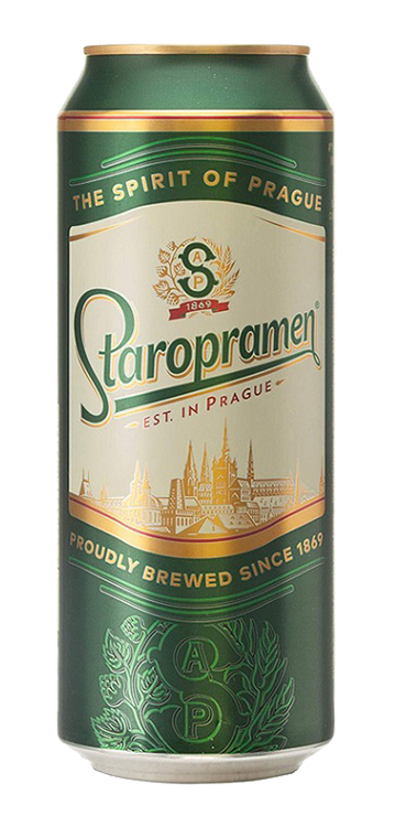 Pivo svetlo Staropramen 0,5 l