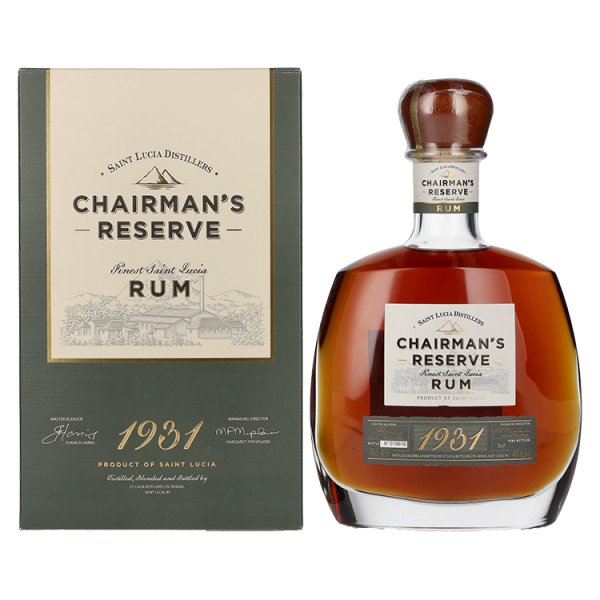 Rum 1931 Finest St. Lucia Chairman's Reserve + GB 0,7 l