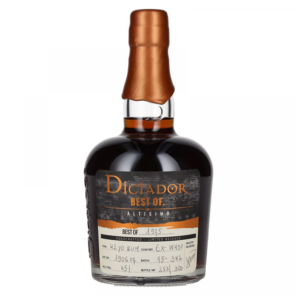 Rum BEST OF 1975 ALTISIMO Dictador + GB 0,7 l