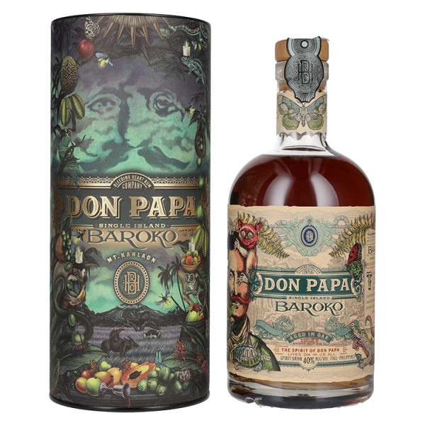 Rum Don Papa Baroko Limited Edition Harvest Canister + GB 0,7 l