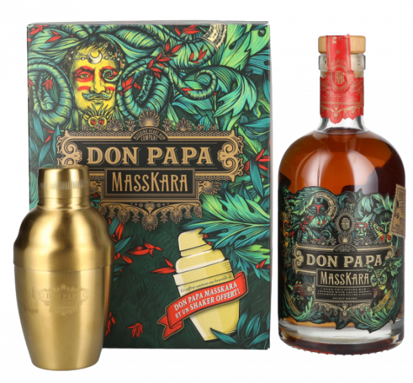 Rum Don Papa Masskara + Shaker 0,7 l