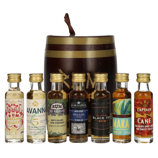 Rum Tasting box Ich liebe RUM + GB 7 x 0,02 l