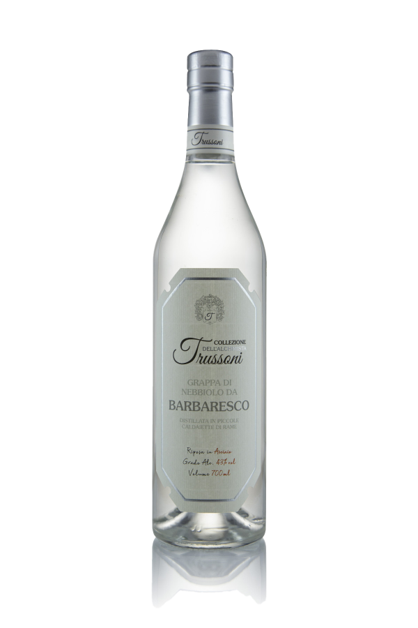 Sadno Žganje Grappa di Barbaresco bianca Collezione dell'Alchimista Trussoni 0,70 l