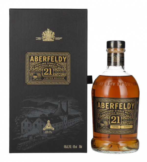 Škotski whisky Aberfeldy 21 YO + GB 0,7 l