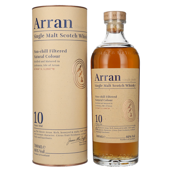 Škotski whisky Arran Single Malt 10 let + GB 0,7 l