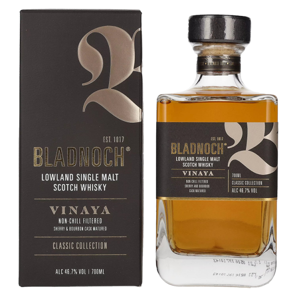 Škotski Whisky Bladnoch VINAYA Lowland Single Malt + GB 0,7 l