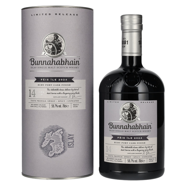 Škotski whisky Bunnahabhain 14y RUBY PORT CASK Matured Limited Release GB 0,7 l