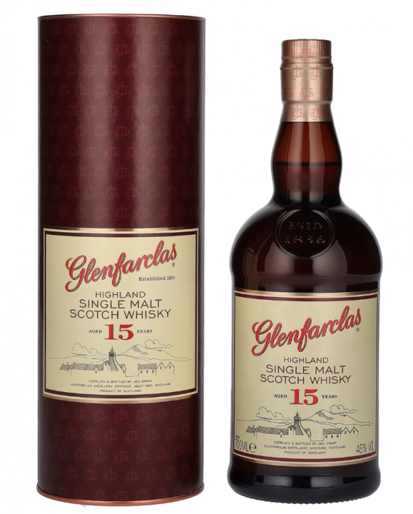 Škotski Whisky Glenfarclas 15yo Single malt + GB 0,7 l