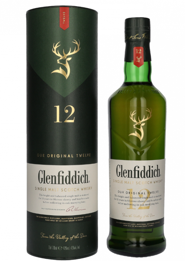 Škotski whisky Glenfiddich 12 yo + GB 0,7 l