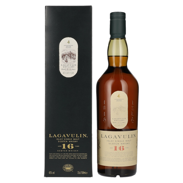 Škotski whisky Lagavulin Islay Single Malt 16 + GB 0,7 l