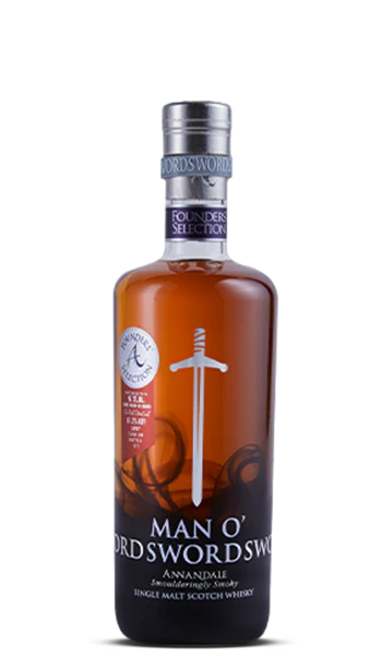 Škotski whisky Man O'Words Founder's Selection STR Burgundy Red Wine Cask Single Malt PEATED 0,7 l