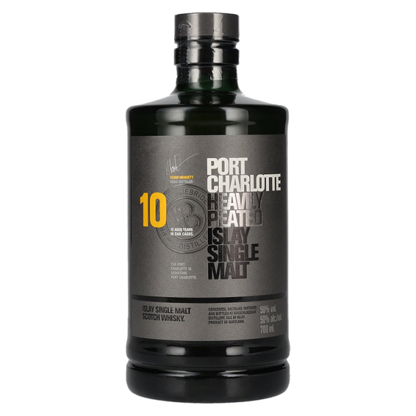 Škotski Whisky Port Charlotte 10 Years Old Heavily Peated Islay Single Malt 0,7 l