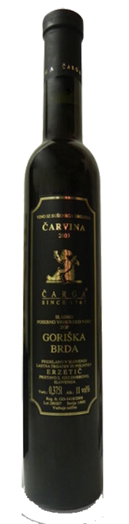 Vino Čarvina, sladko vino 2008 Čarga 0,375 l