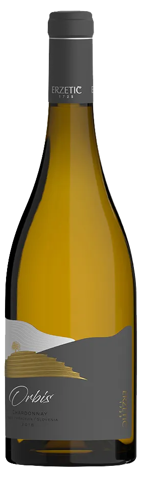 Vino Chardonnay Orbis 2018 Erzetič 0,75 l