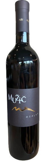 Vino Merlot Barique 2019 Mužič 0,75 l