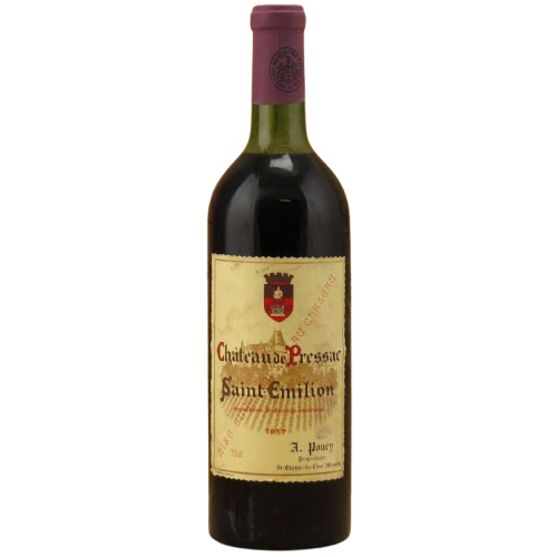 Vino Saint-Emilion Grand Cru 1957 Chateau de Pressac 1,5 l