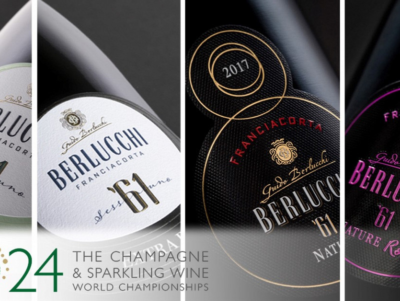 Berlucchi s kar 8 zlatimi medaljami na Champagne & Sparkling Wine World Championships 2024